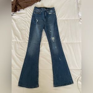 Indigo Rein Flare Jeans Medium Wash